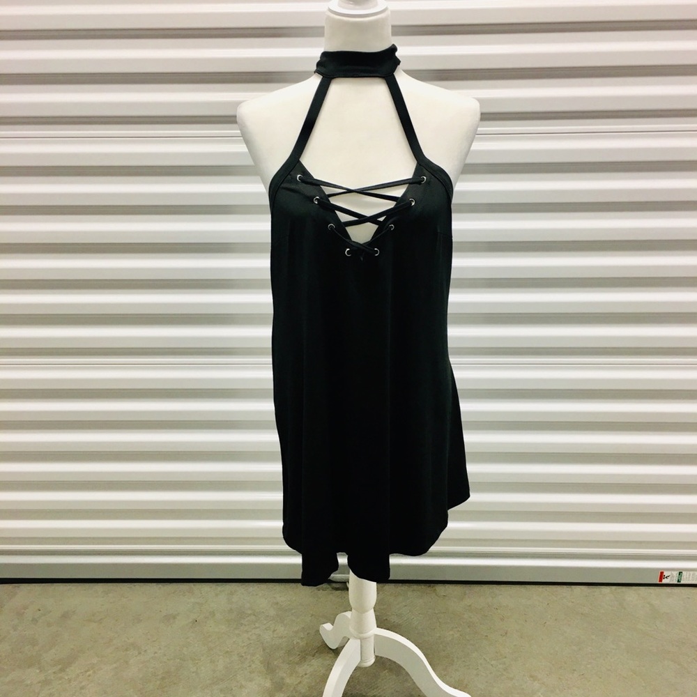 Mini black dress